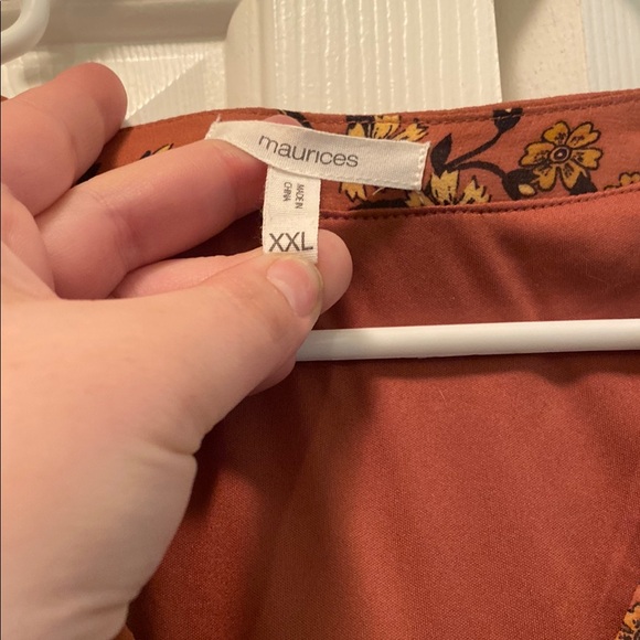 Floral Rust Dress - Picture 4 of 6